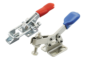 Extended range of toggle clamps for quick operation
